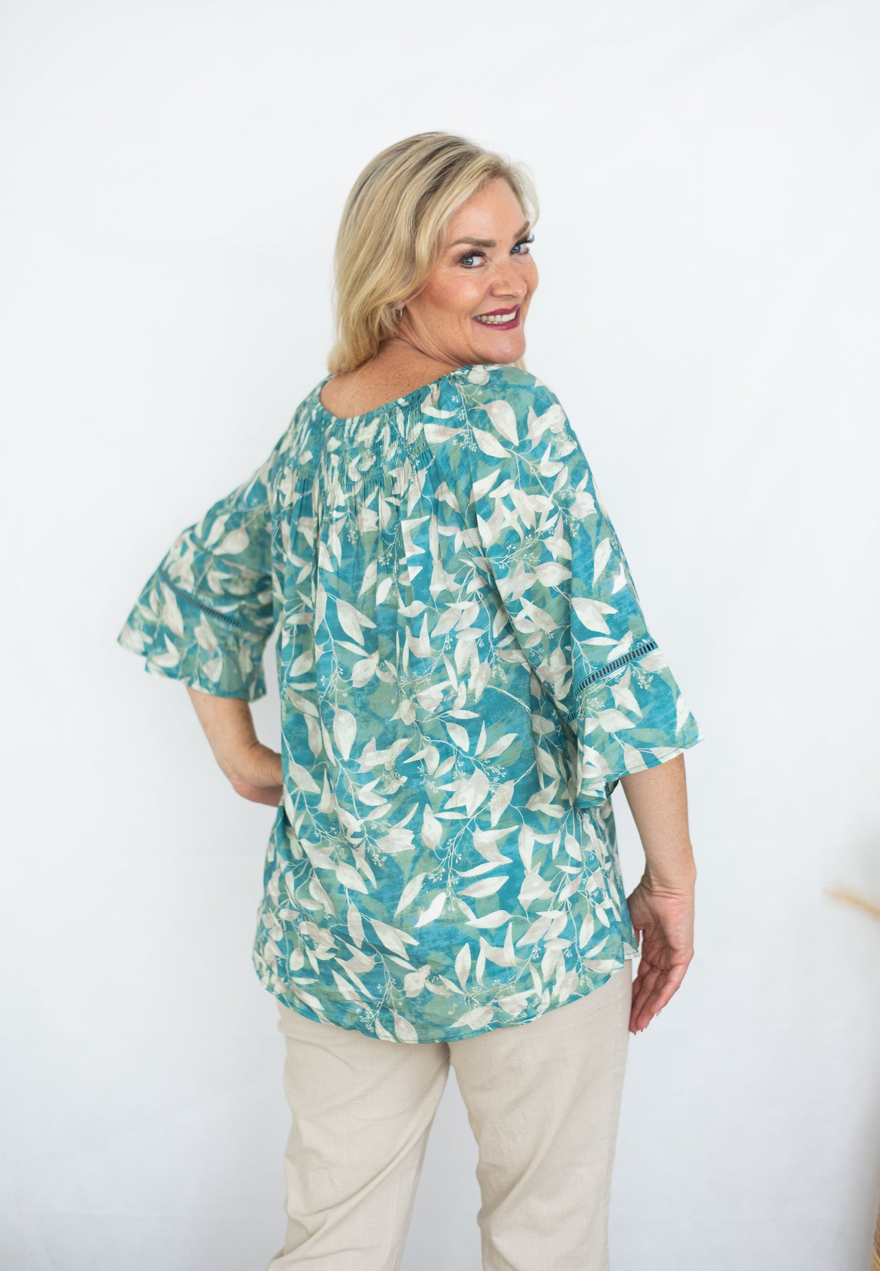 Magdelaina Top - Teal