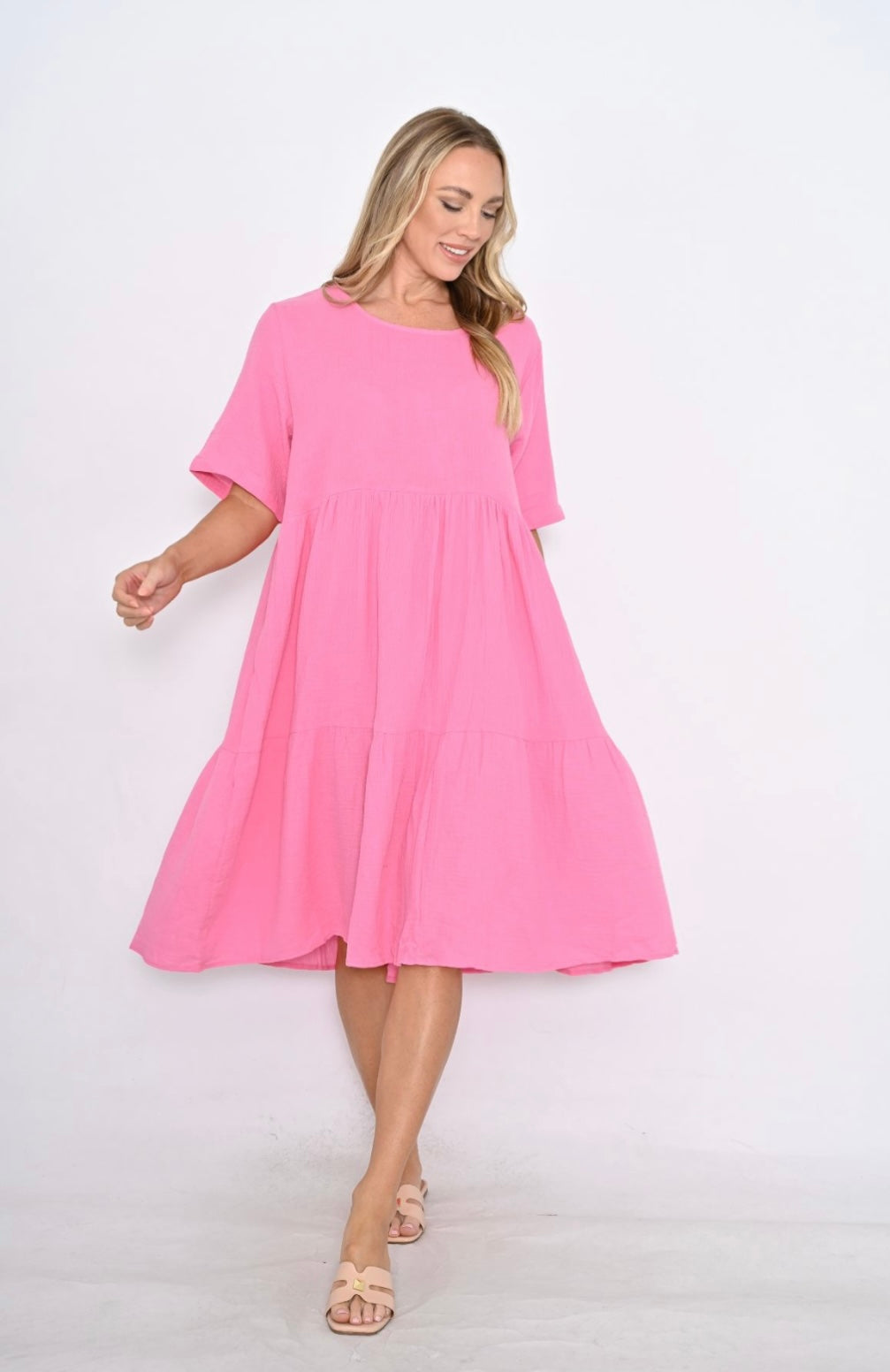 Mandy Dress - Hot Pink