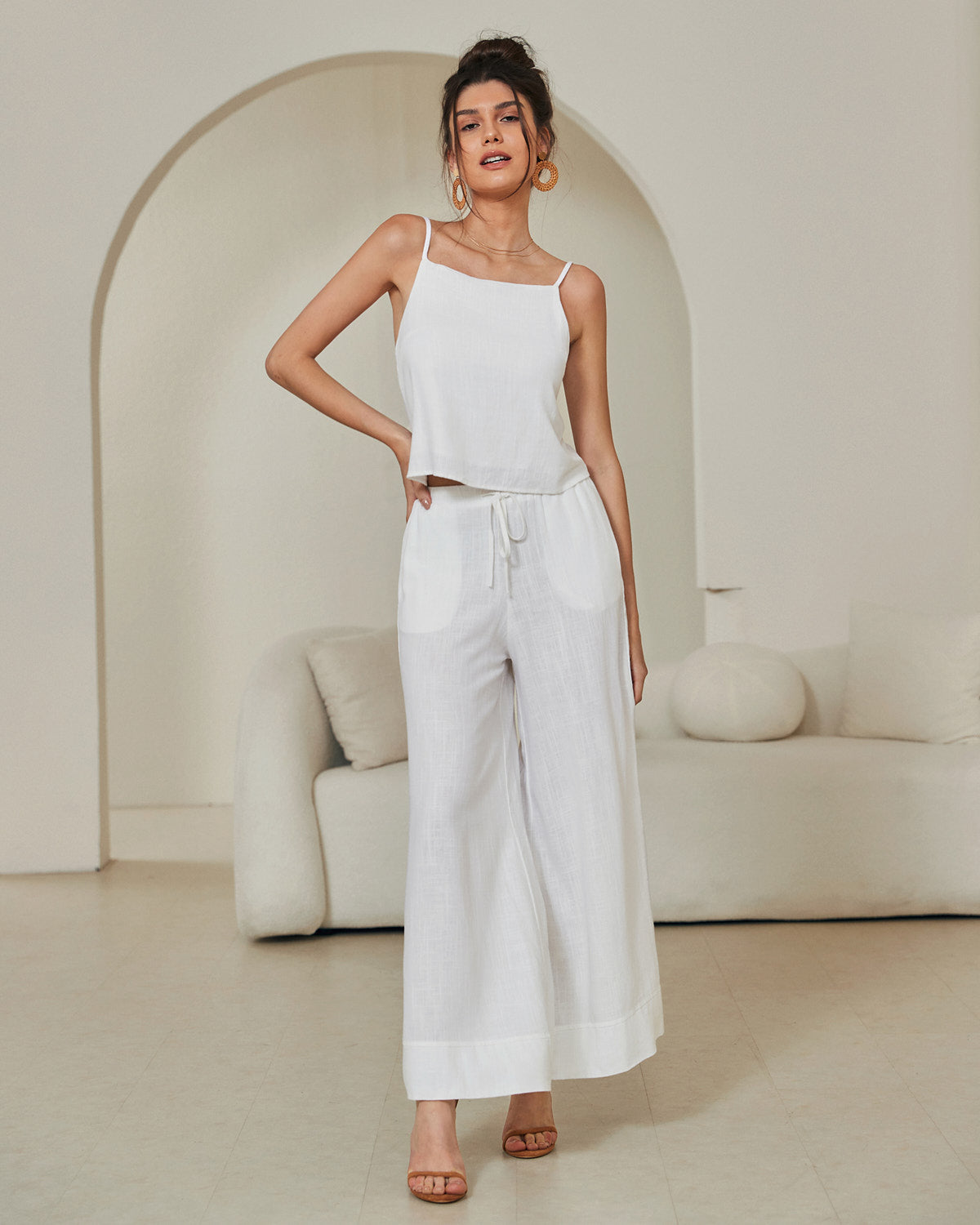 Patty Linen Pant - White