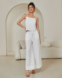 Thumbnail for Patty Linen Pant - White