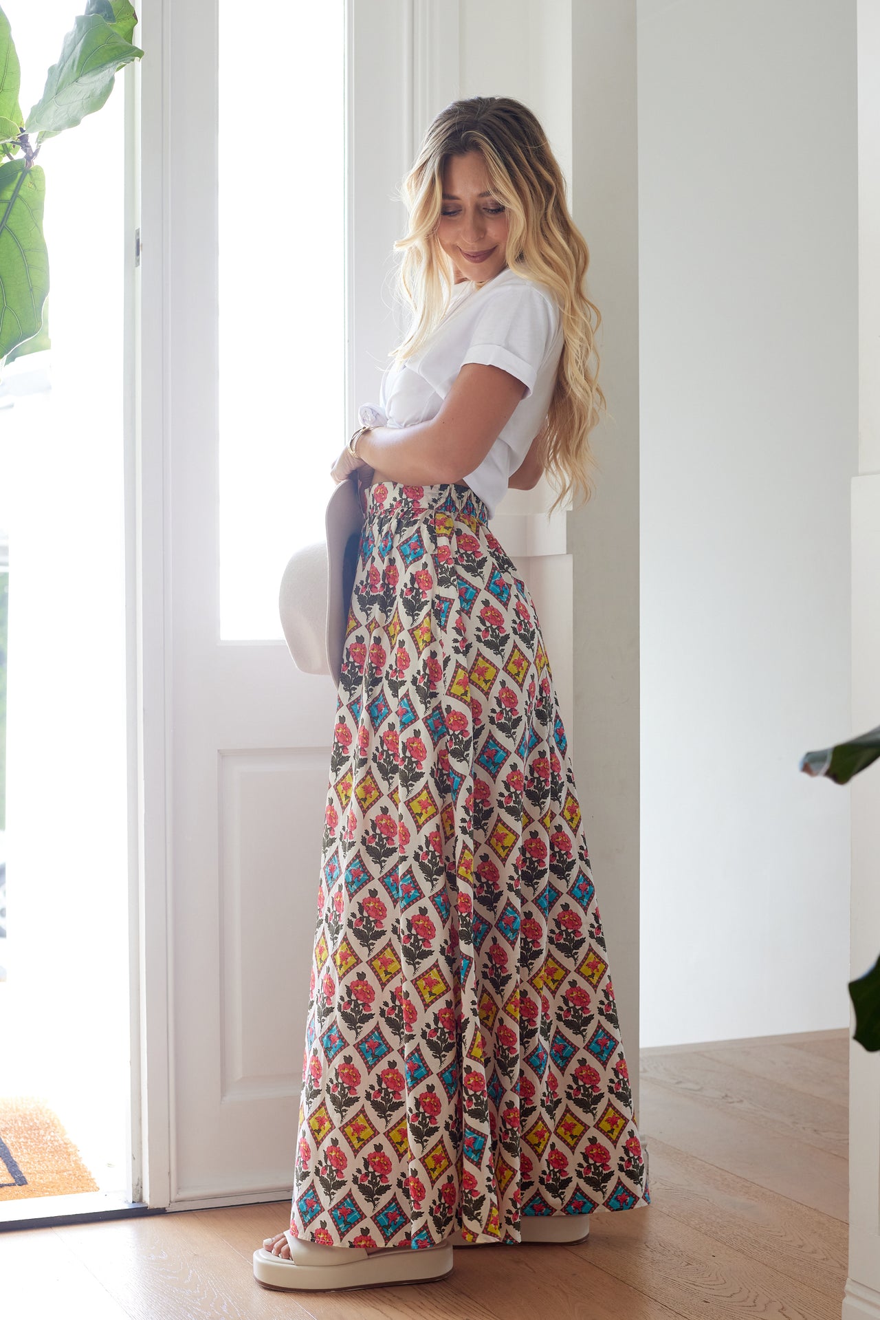 Clara Skirt - Flower Block