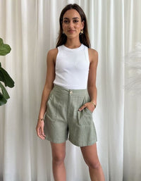 Thumbnail for Carlene Shorts - Olive