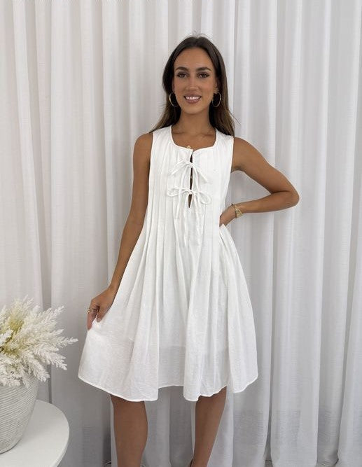 Tabbie Dress - White