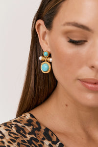 Thumbnail for Grecian Earrings - Turquoise