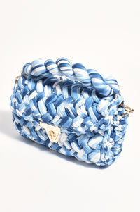 Thumbnail for Annabel Chunky Plaited Bag - Blue