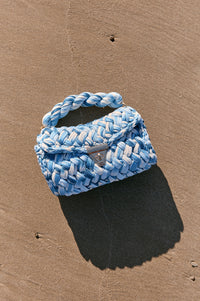 Thumbnail for Annabel Chunky Plaited Bag - Blue