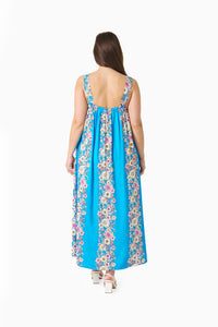 Thumbnail for Stella Maxi Dress - Blue Floral