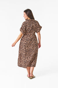 Thumbnail for Demi Shirt Dress - Leopard