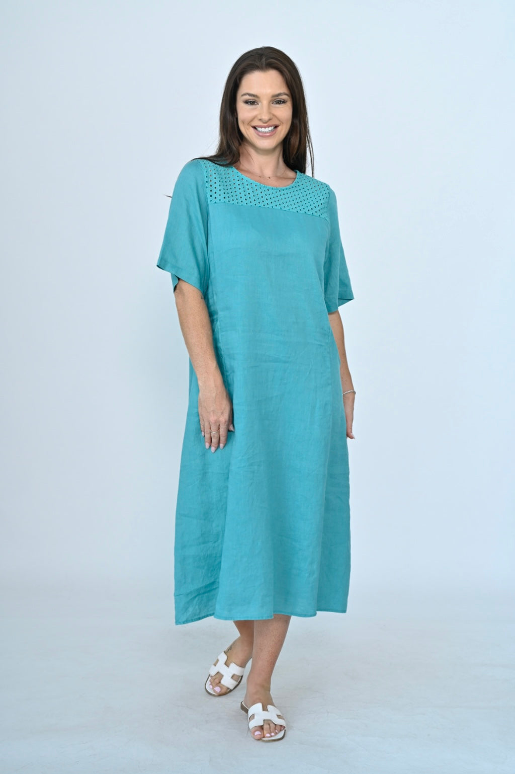 Cerise Dress - Teal