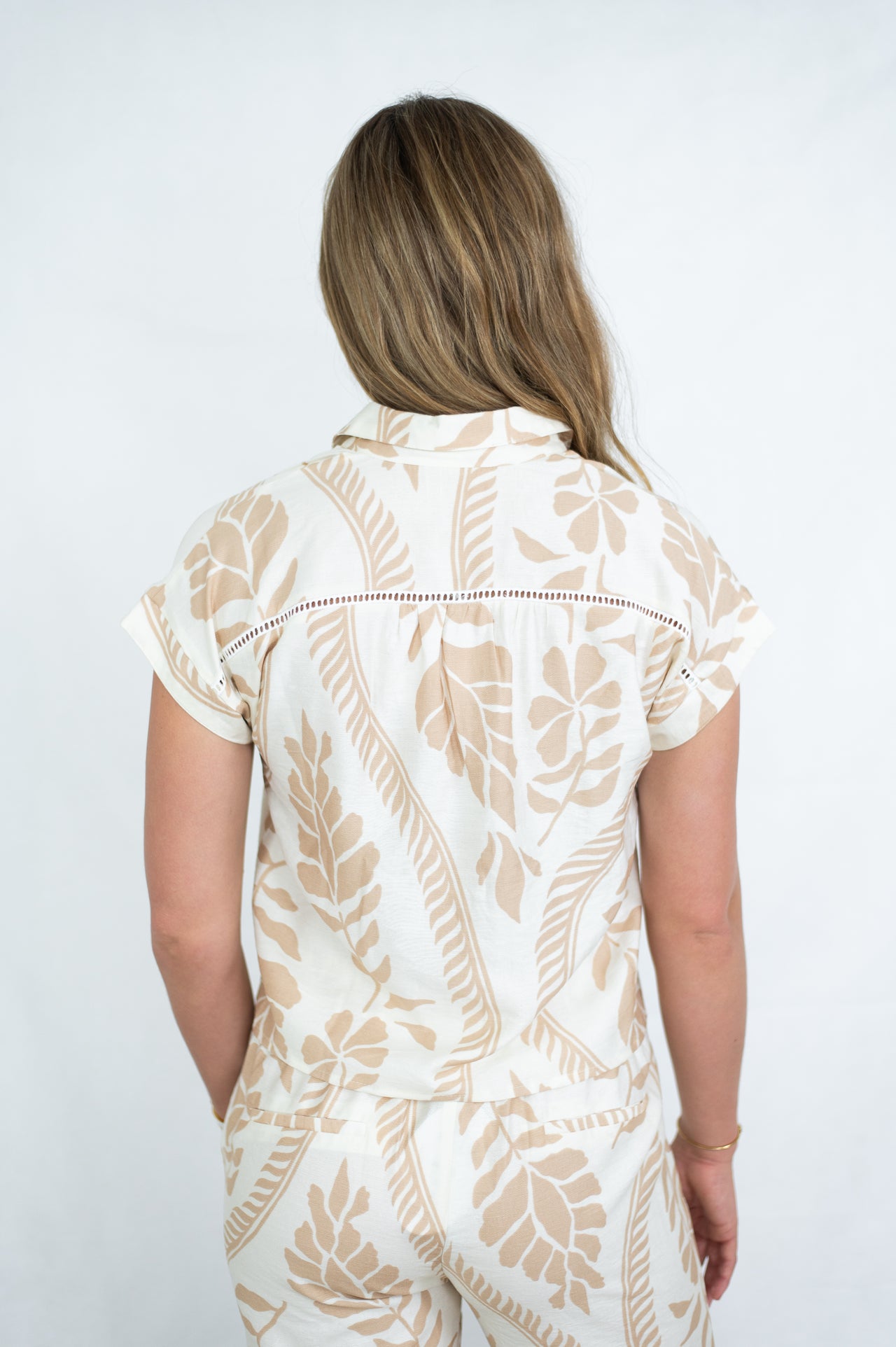 Elsa Top - Natural Floral