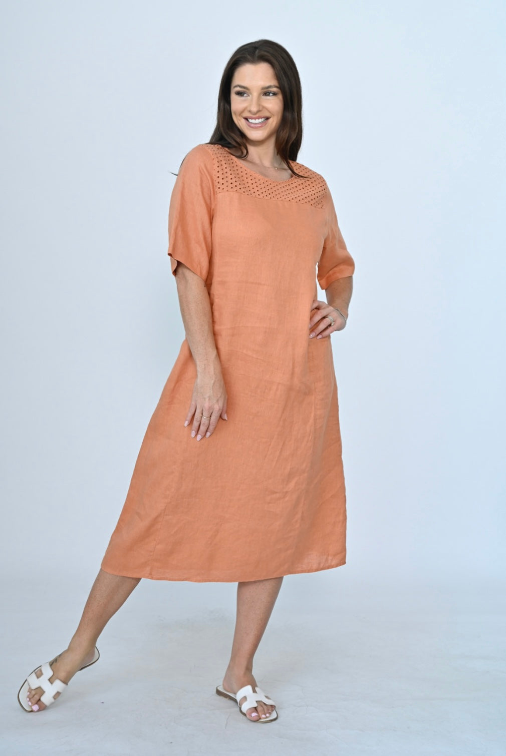 Cerise Dress - Rust