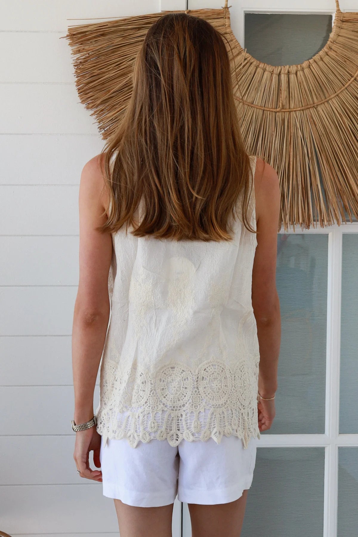 Tiani Singlet Top - Cream