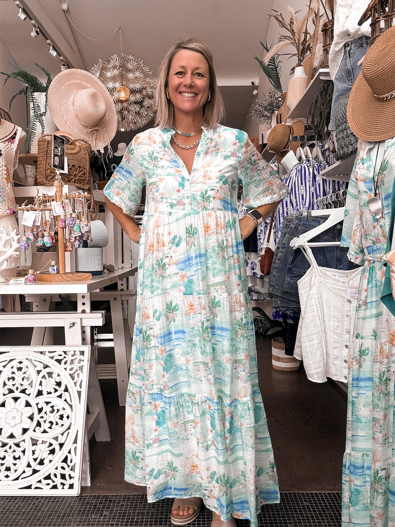 Bahamas Maxi Dress - Pastel