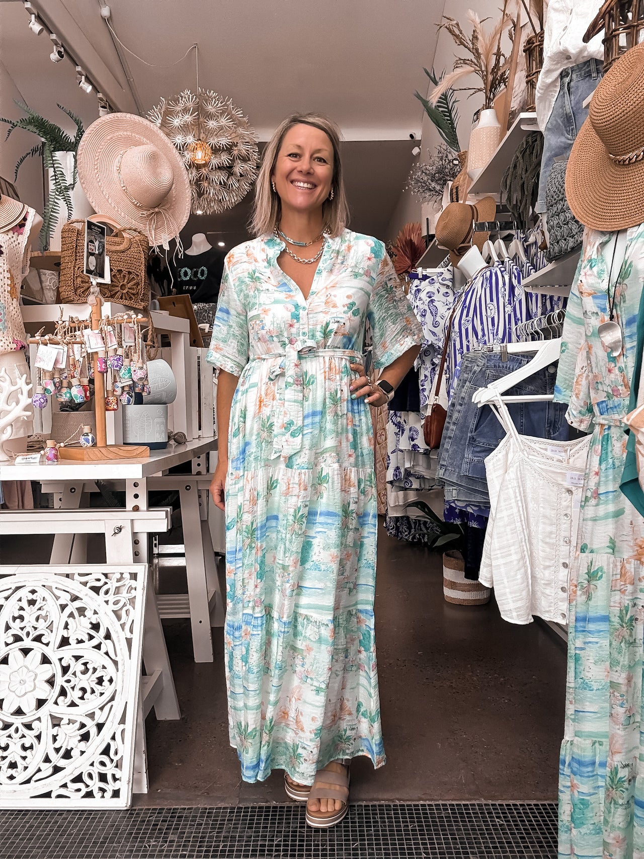 Bahamas Maxi Dress - Pastel