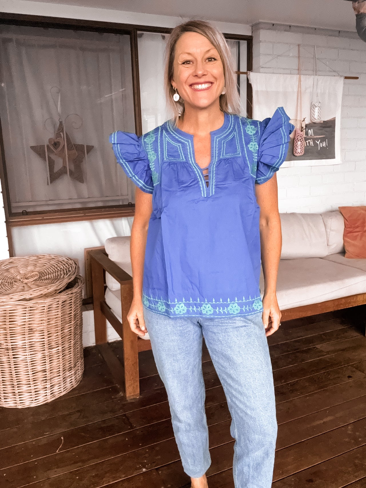 Capri Top - Blue