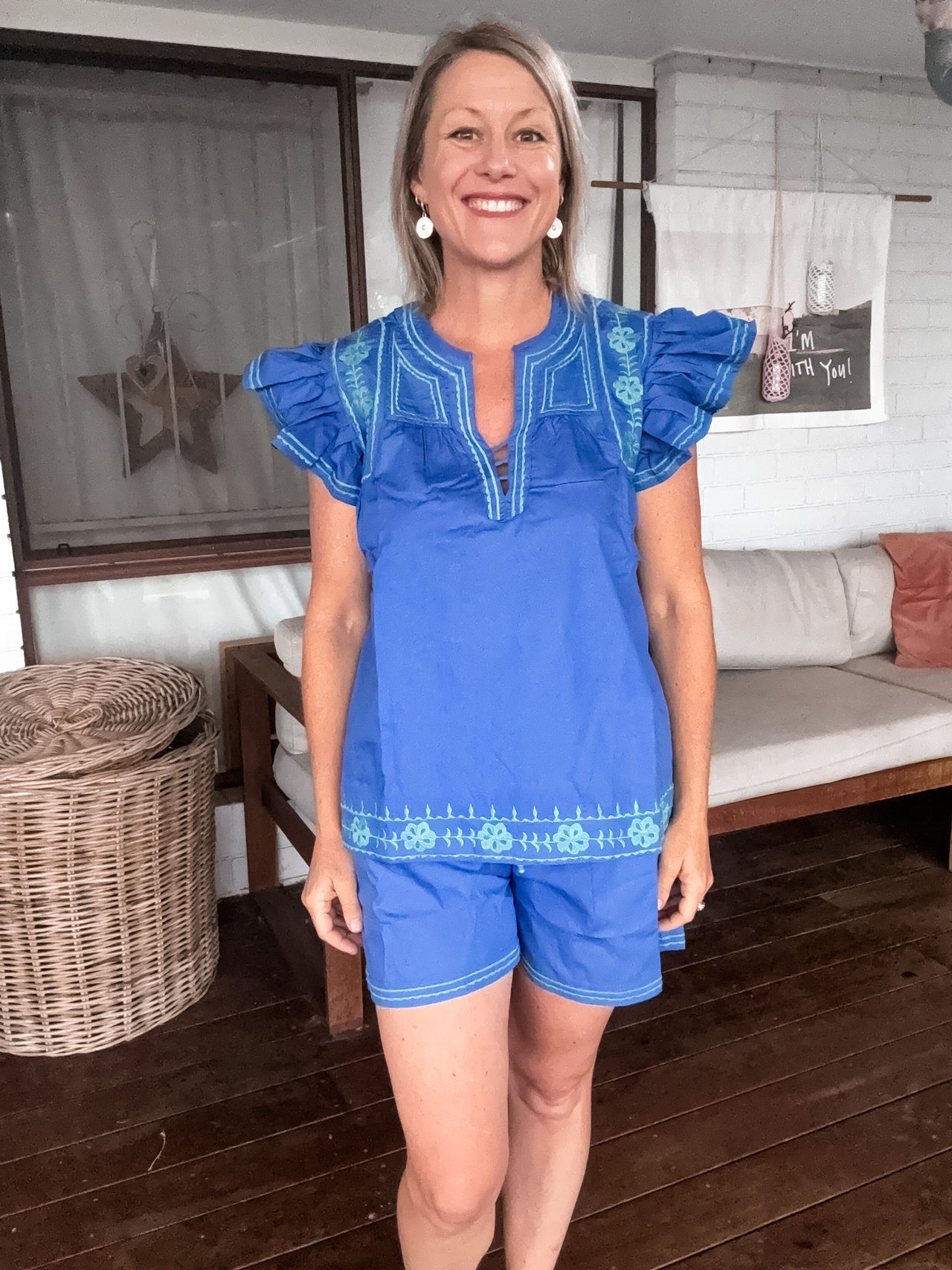 Capri Top - Blue