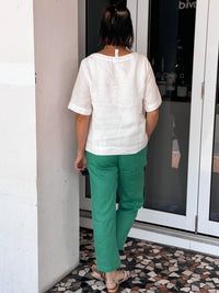 Thumbnail for Perina Linen Pant - Green