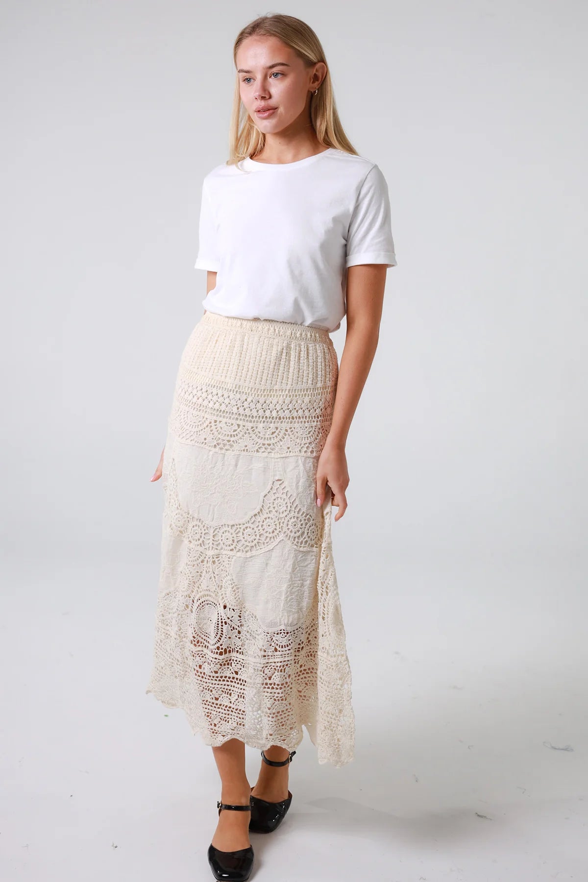 Lulu Maxi Skirt - Natural