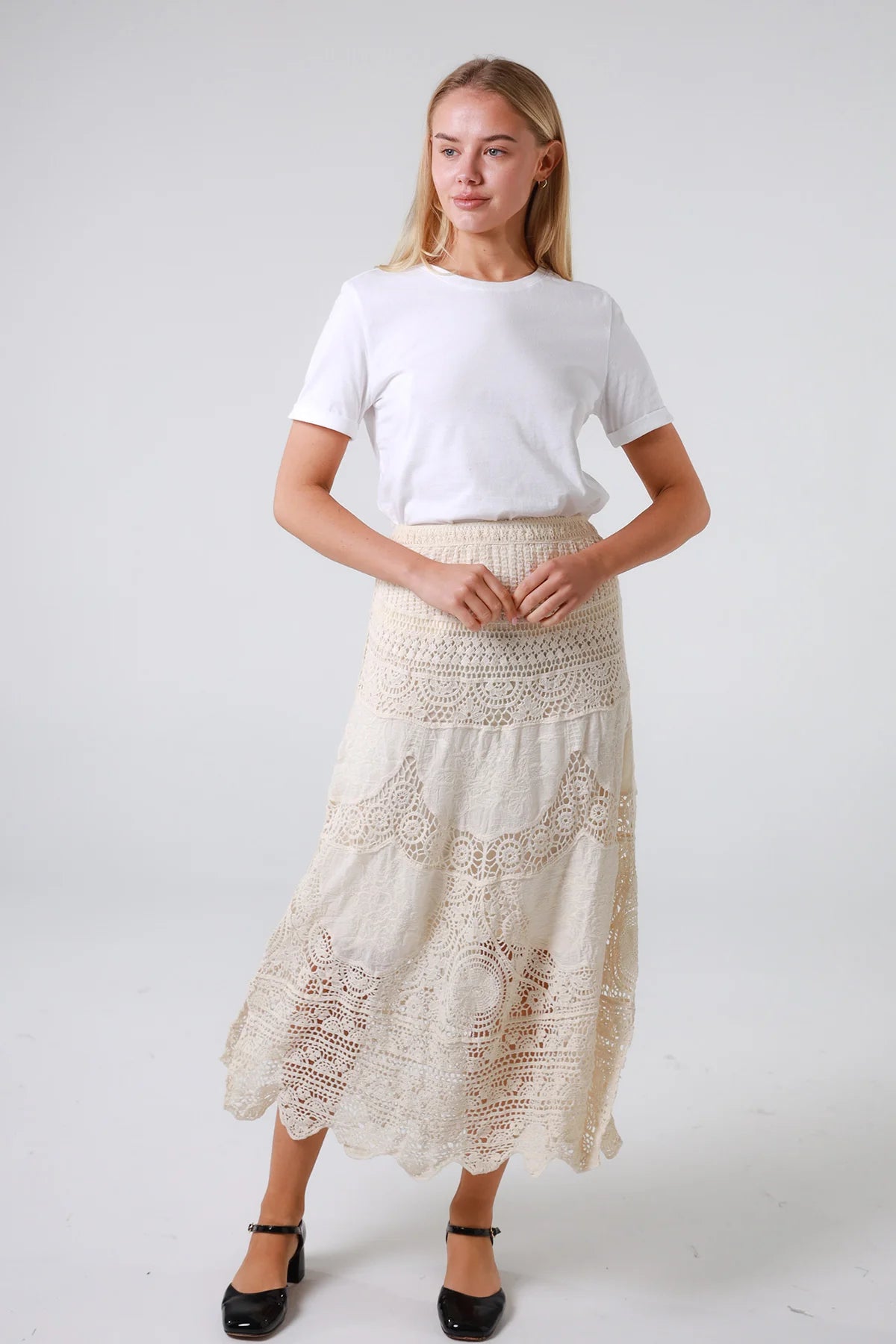 Lulu Maxi Skirt - Natural