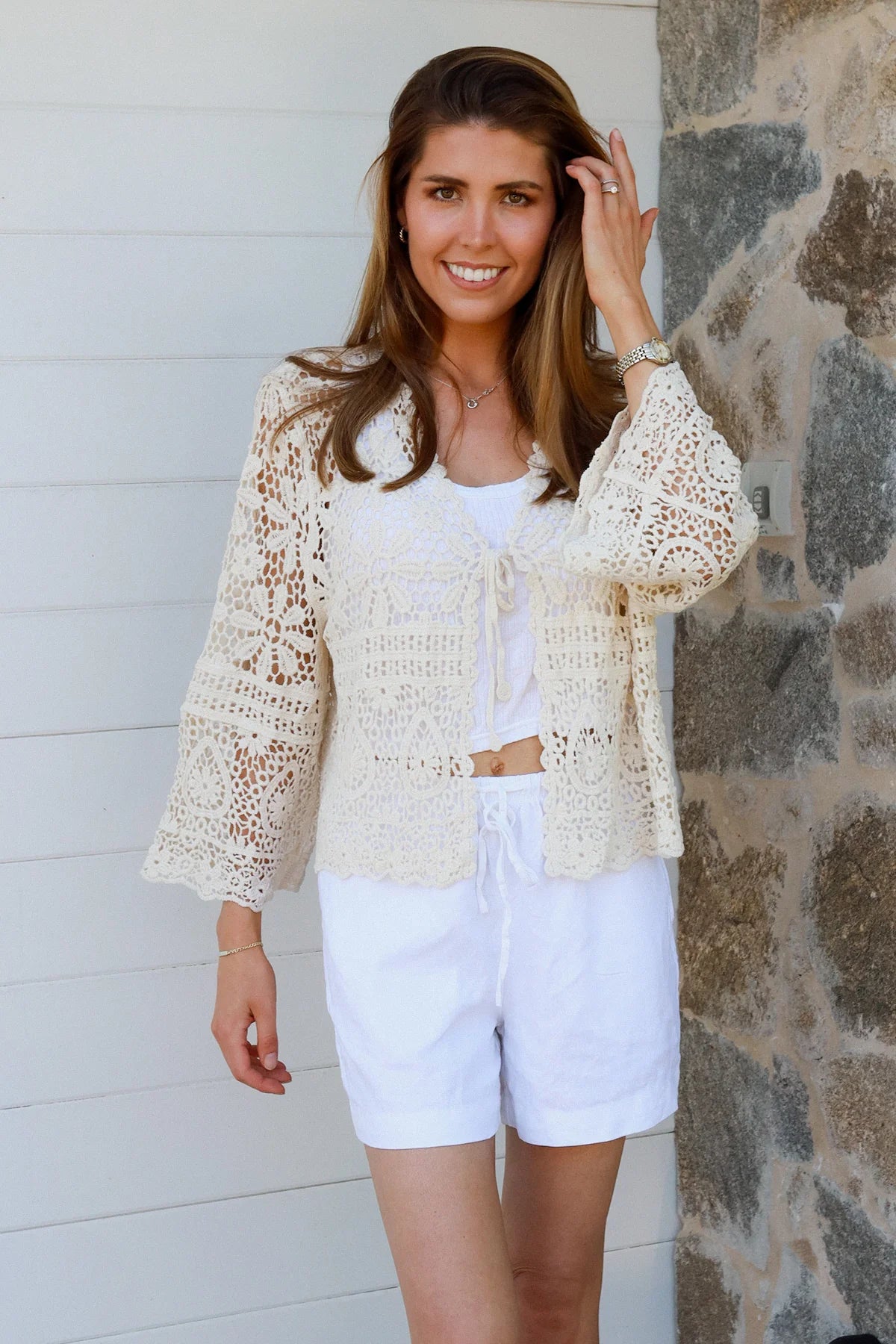 Bobo Crochet Top - Vintage Cream