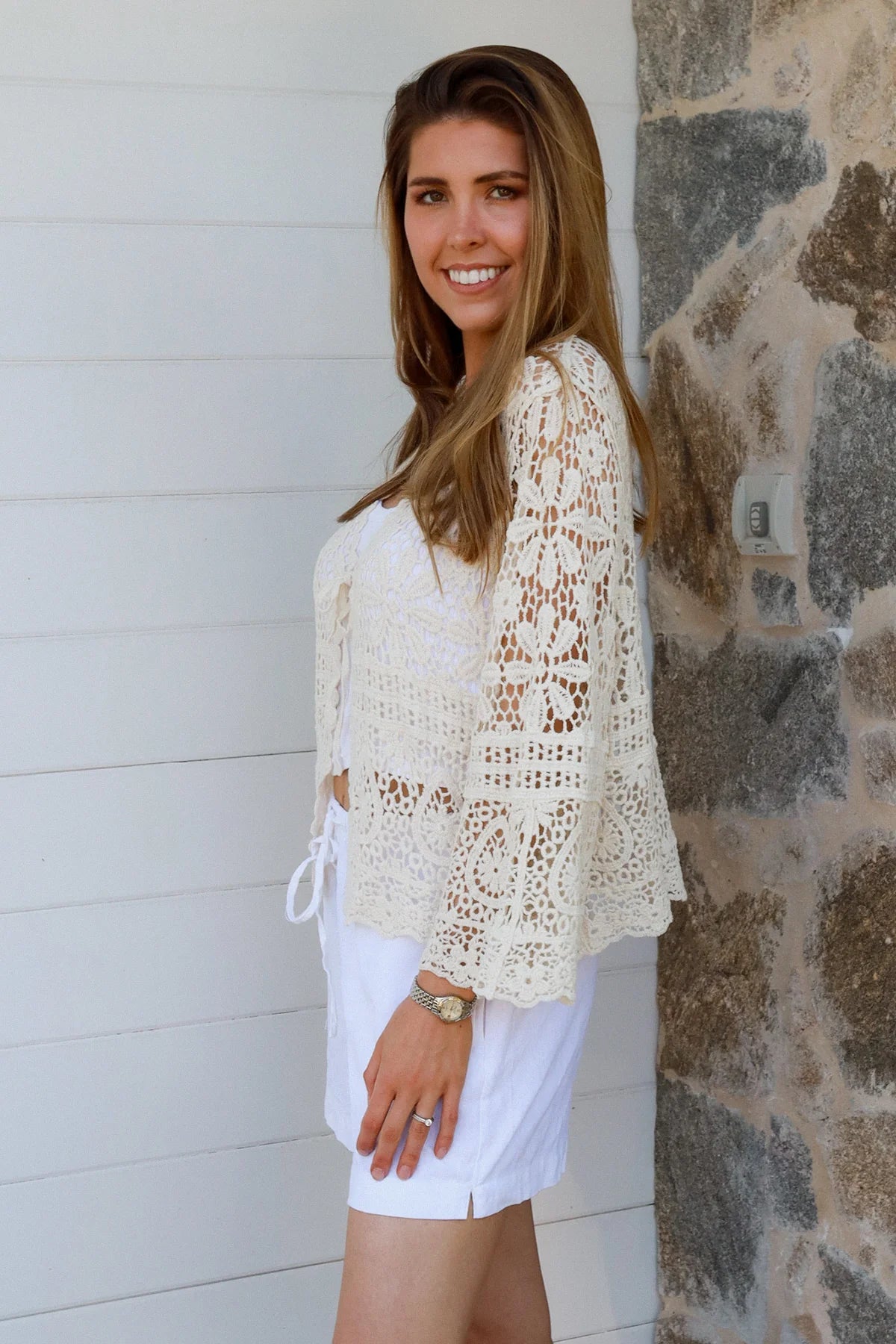 Bobo Crochet Top - Vintage Cream