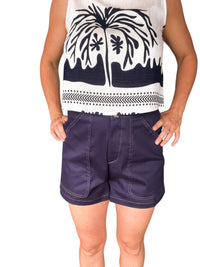 Thumbnail for Remi Denim Shorts - Dark Blue