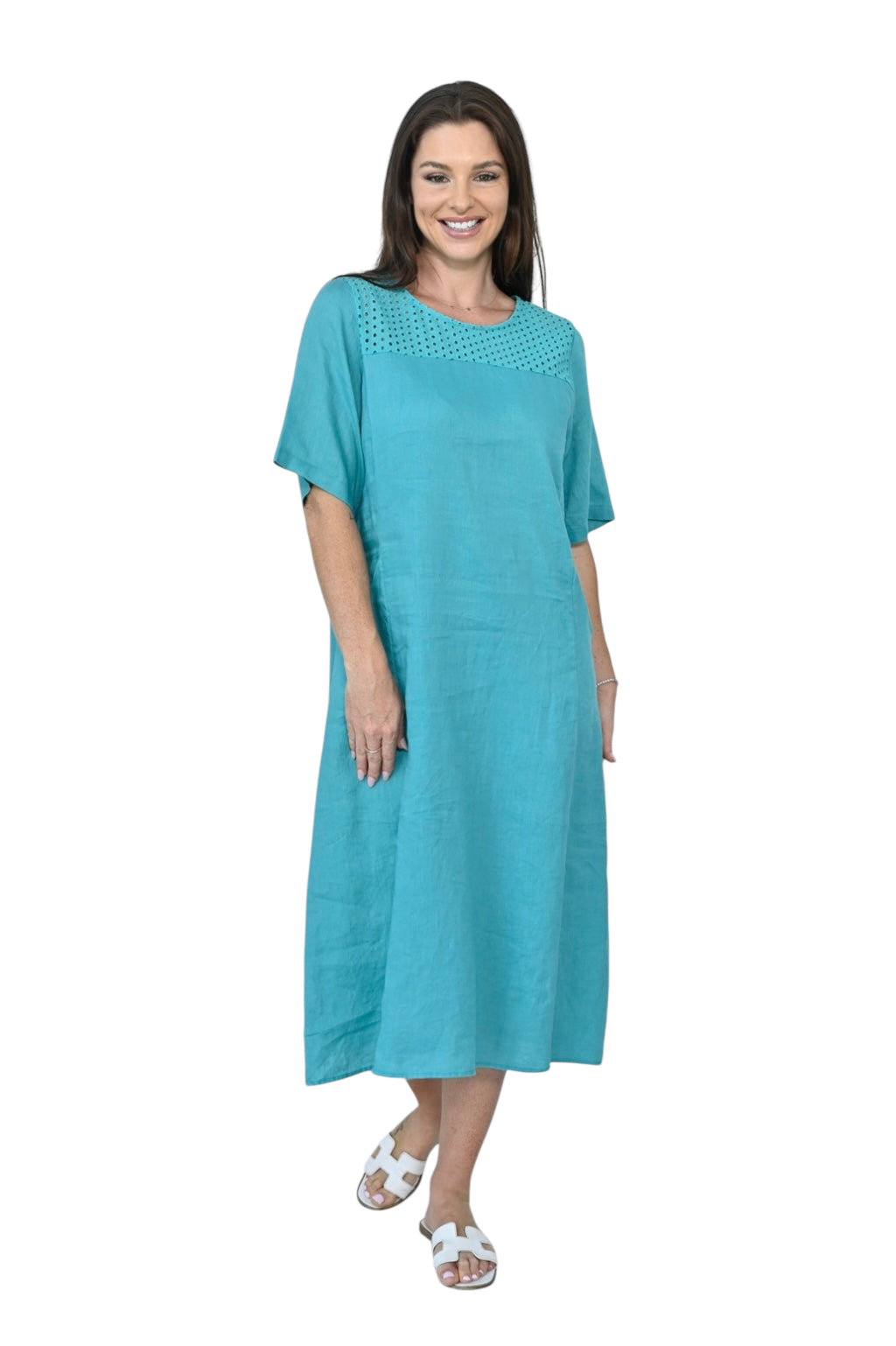 Cerise Dress - Teal