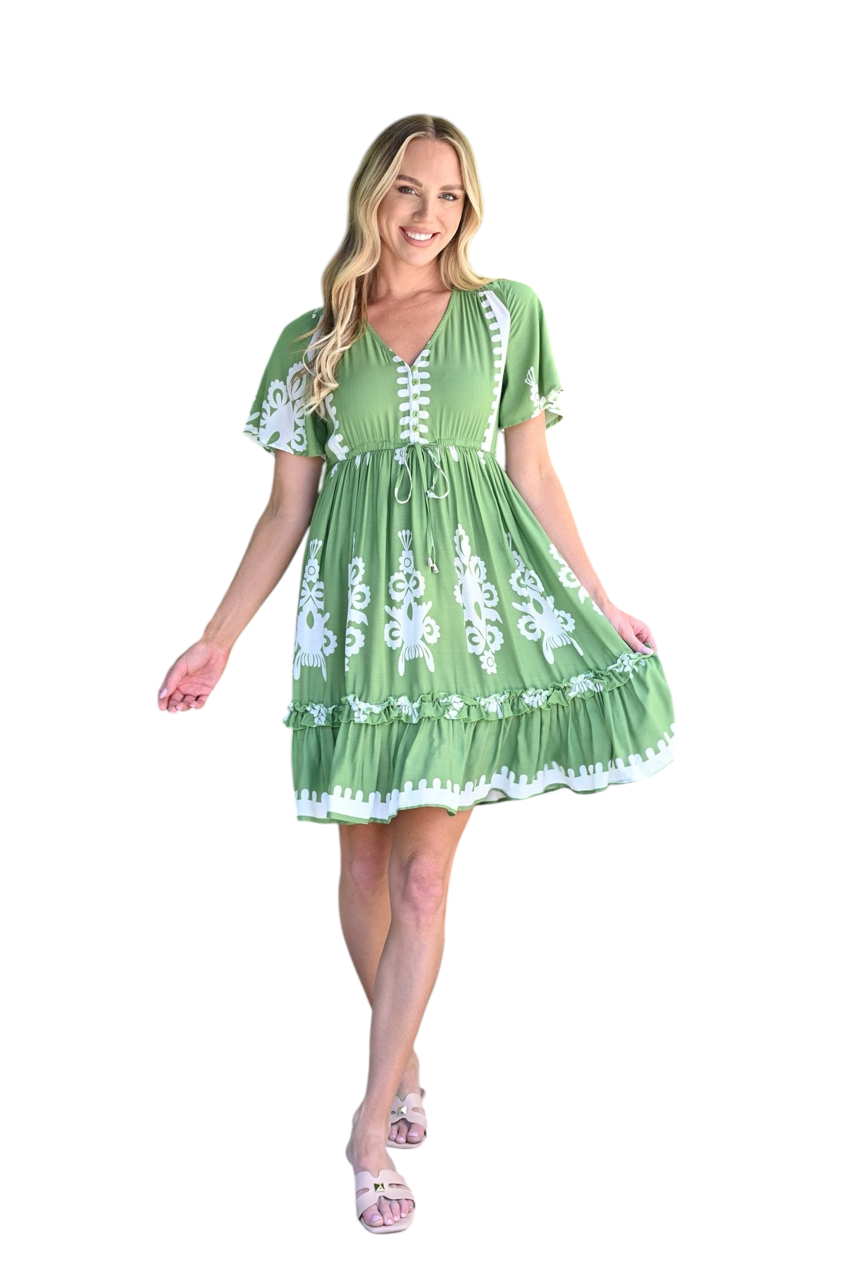 Ayana Mini Dress - Apple