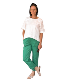 Thumbnail for Perina Linen Pant - Green