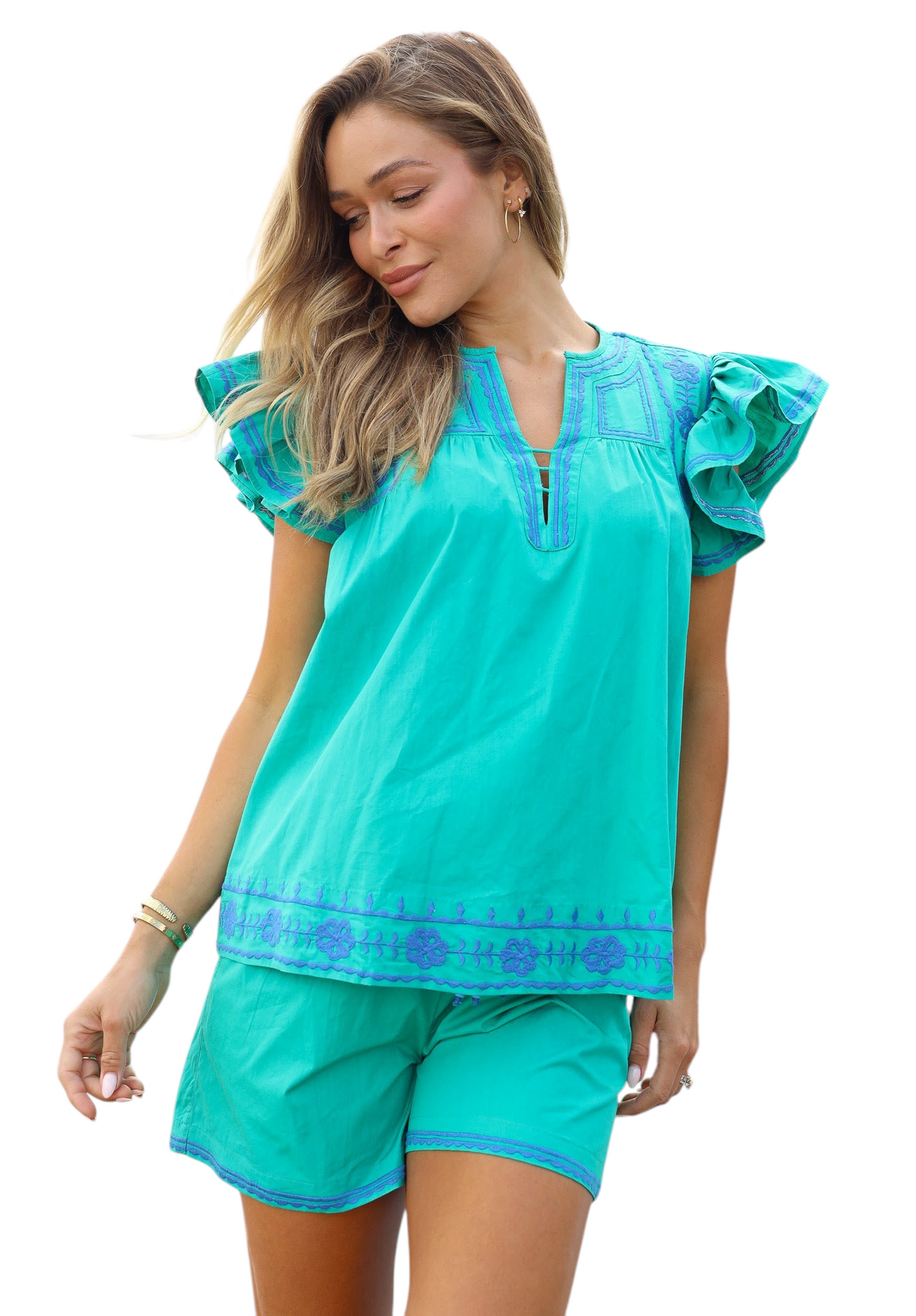 Capri Top - Turquoise