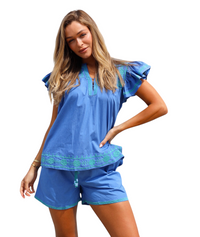 Thumbnail for Capri Top - Blue