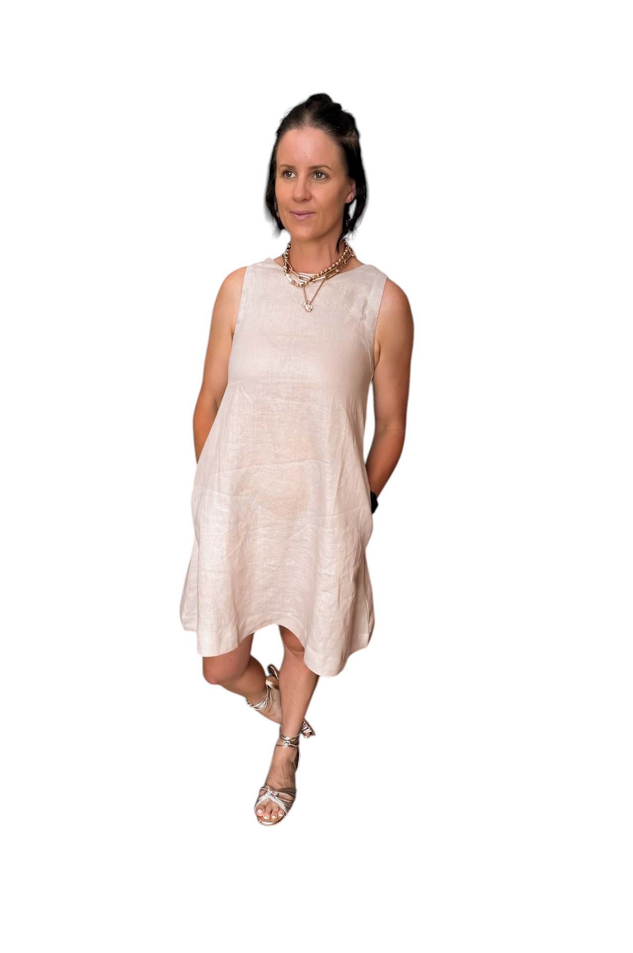 Shirley Shift Dress - Oatmeal