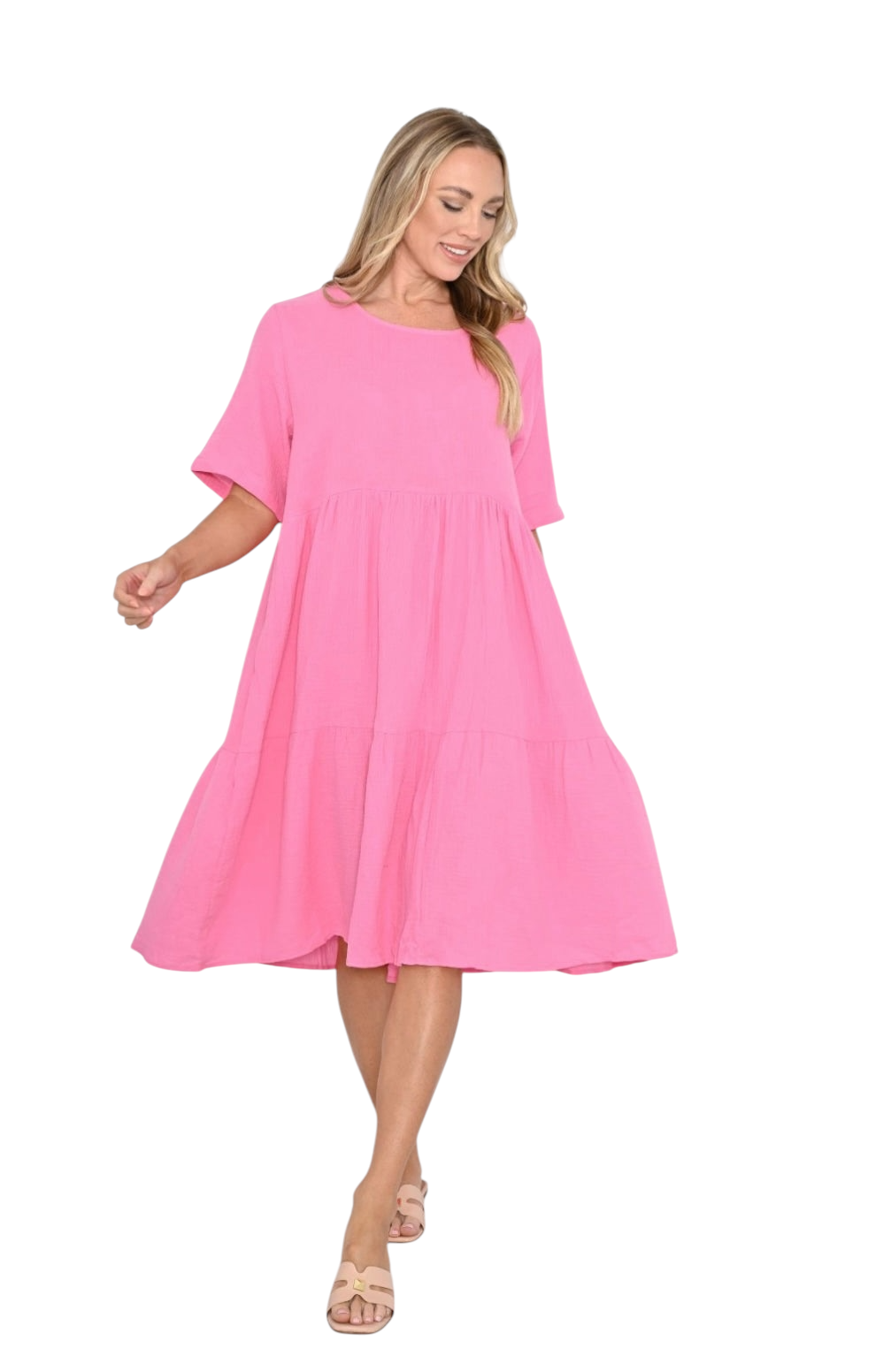 Mandy Dress - Hot Pink