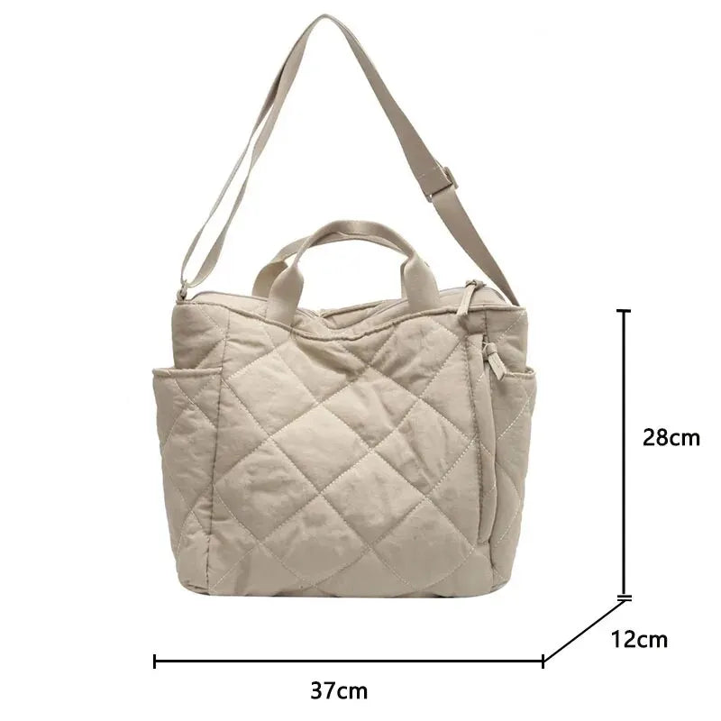 Qulited Tote Bag - Off White
