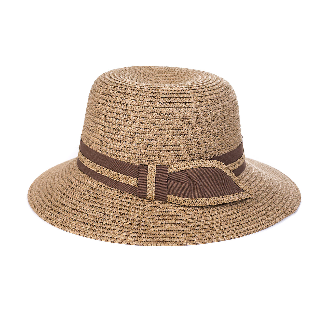 Sun Hat - Sand Brown Ribbon