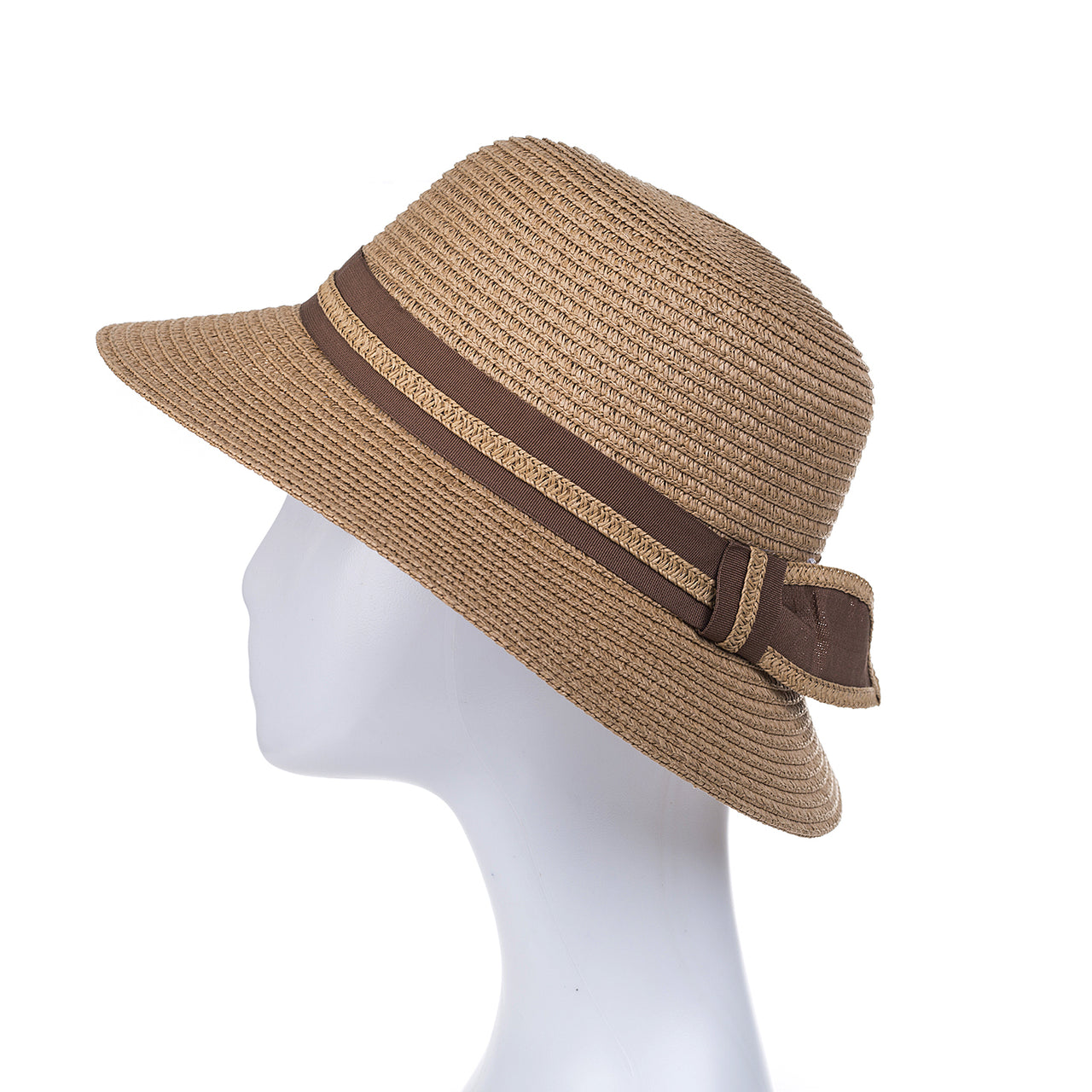 Sun Hat - Sand Brown Ribbon