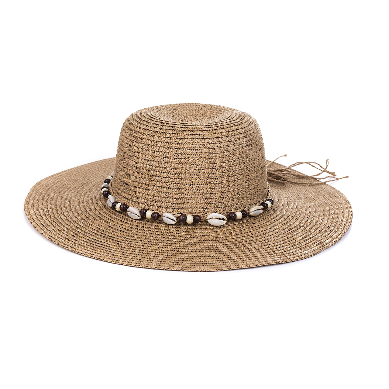 Sun Hat - Sand Cowrie Beads