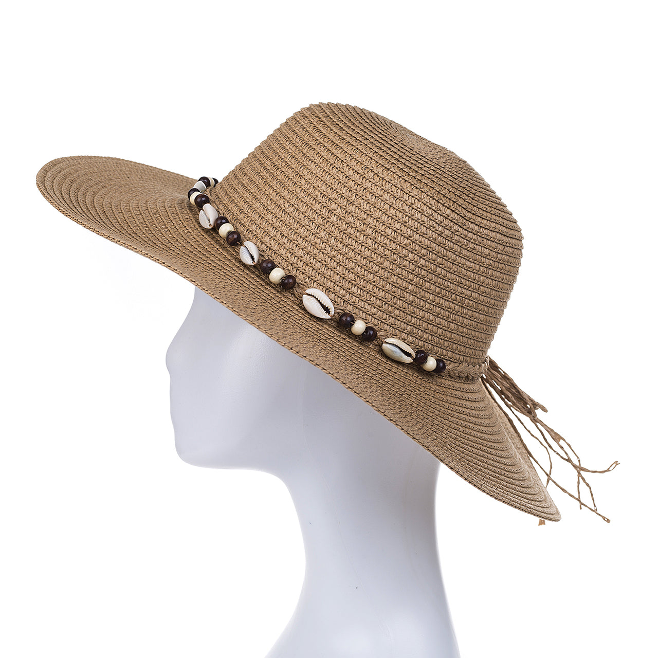 Sun Hat - Sand Cowrie Beads