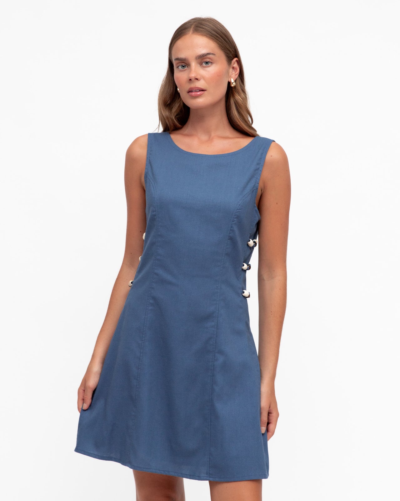 Penny Mini Dress - Blue